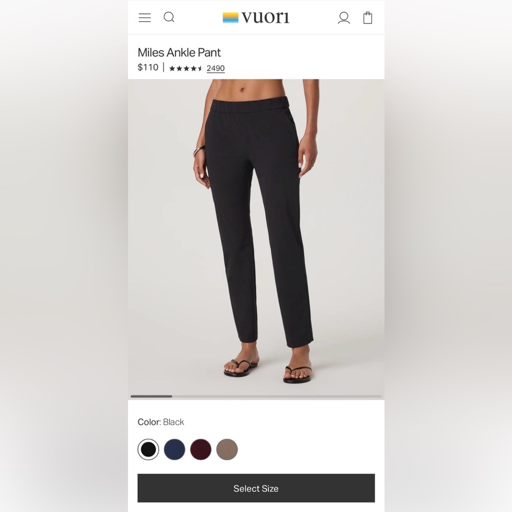Vuori Women’s Miles Ankle Pants